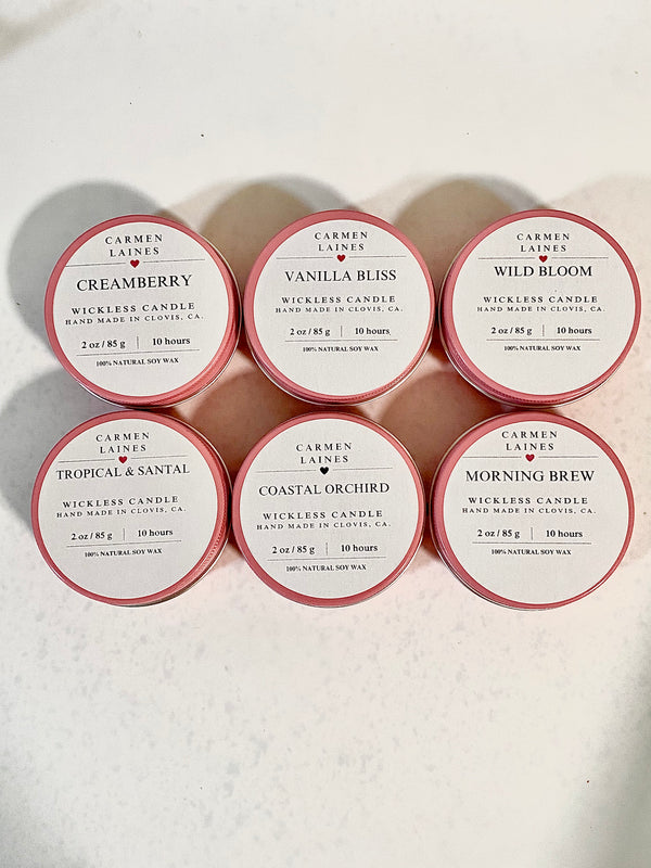 6 / 2 oz. Gift Boxed Wickless Candle